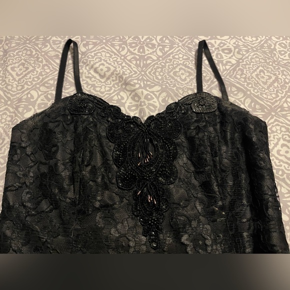 Nu-Mode Black Bodycon Dress Size 7/8 - Picture 3 of 6